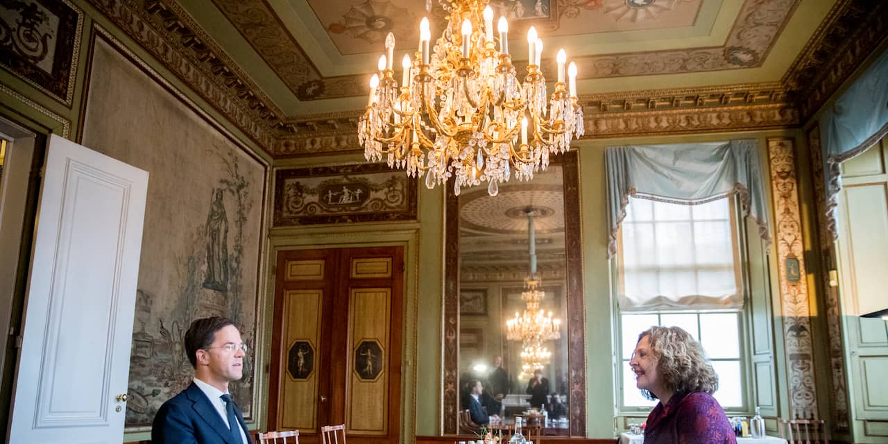 Rutte wil CDA en D66 in nieuw kabinet