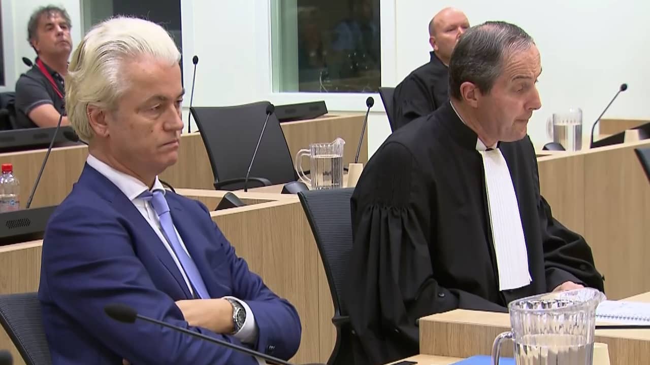 Beeld uit video: Wilders hoort uitspraak Hof: 'De verdachte is te ver gegaan'