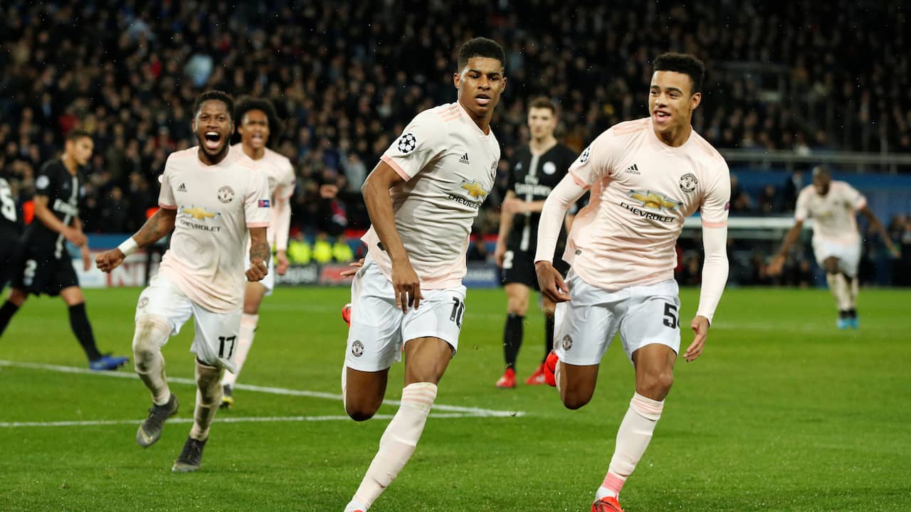 Rashford used penalty time for United against PSG in injury time