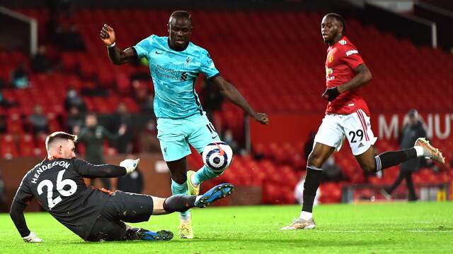 Sadio Mané moest tegen Manchester United genoegen nemen met een invalbeurt.