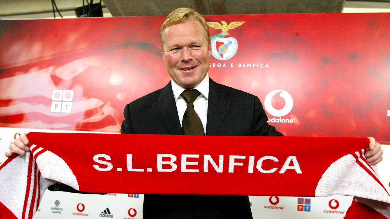 Ronald Koeman was zestien jaar geleden een seizoen coach van Benfica.