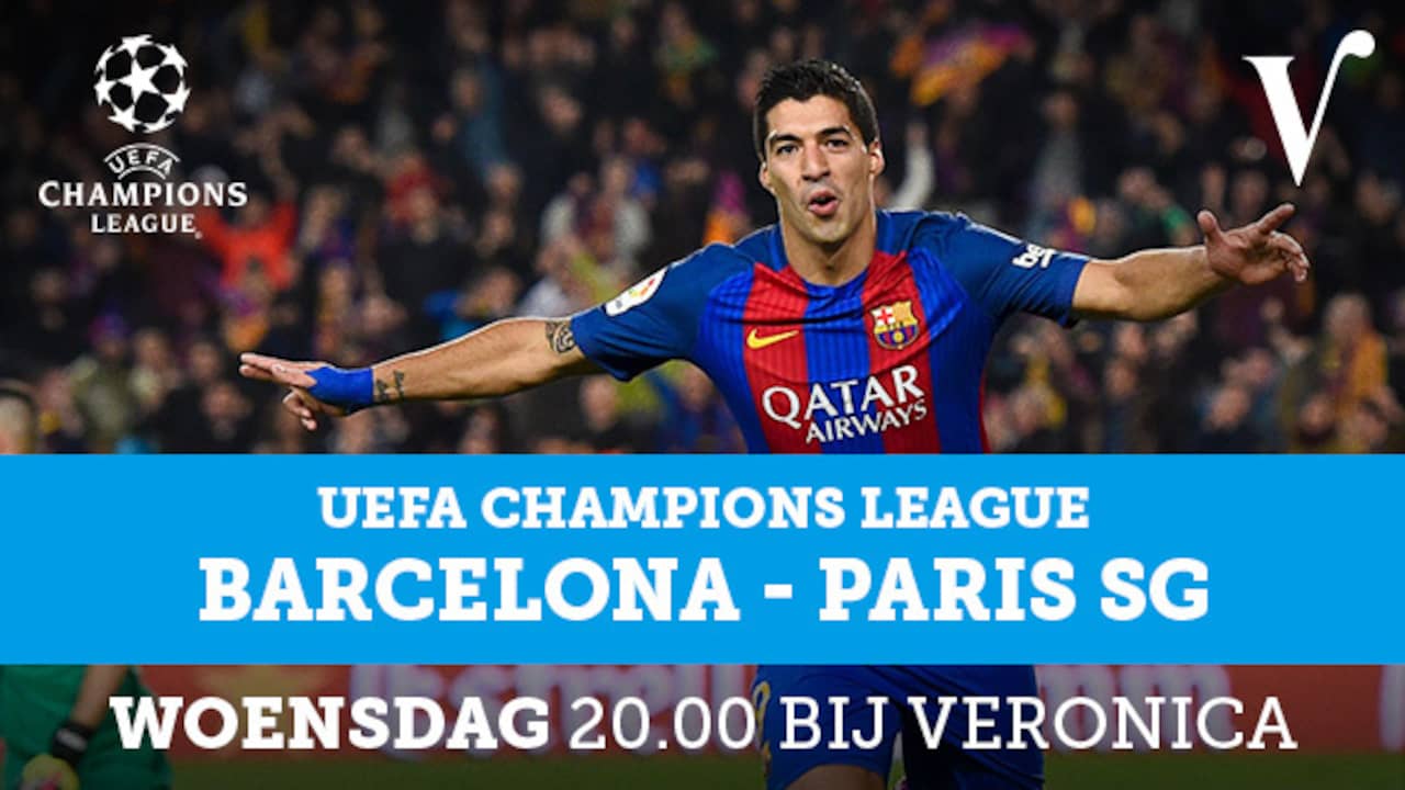 Barcelona-PSG live op Veronica en NUsport