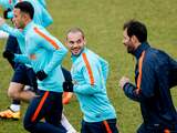 Oranje trainde maandag met negen spelers in Katwijk.