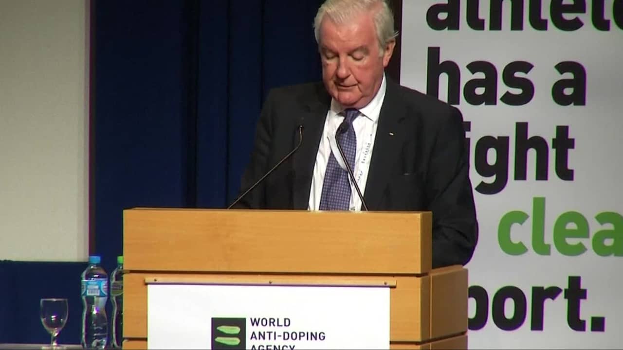 Beeld uit video: WADA-voorzitter noemt 2015 'wake-upcall' door dopinggevallen