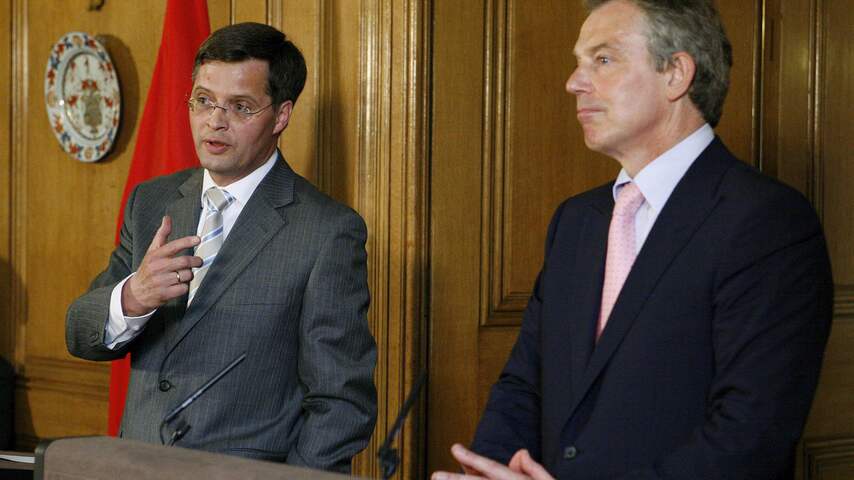 Jan Peter Balkenende en Tony Blair