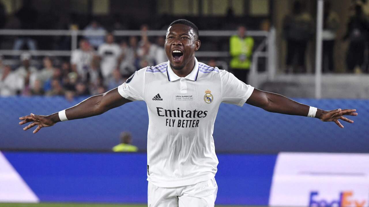 Beeld uit video: Bekijk hoe Real via Alaba op voorsprong komt in Europese Super Cup