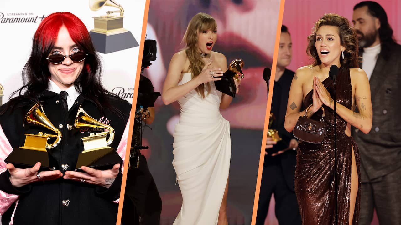 Taylor Swift, Miley Cyrus and Billie Eilish win major Grammy Awards |  music
