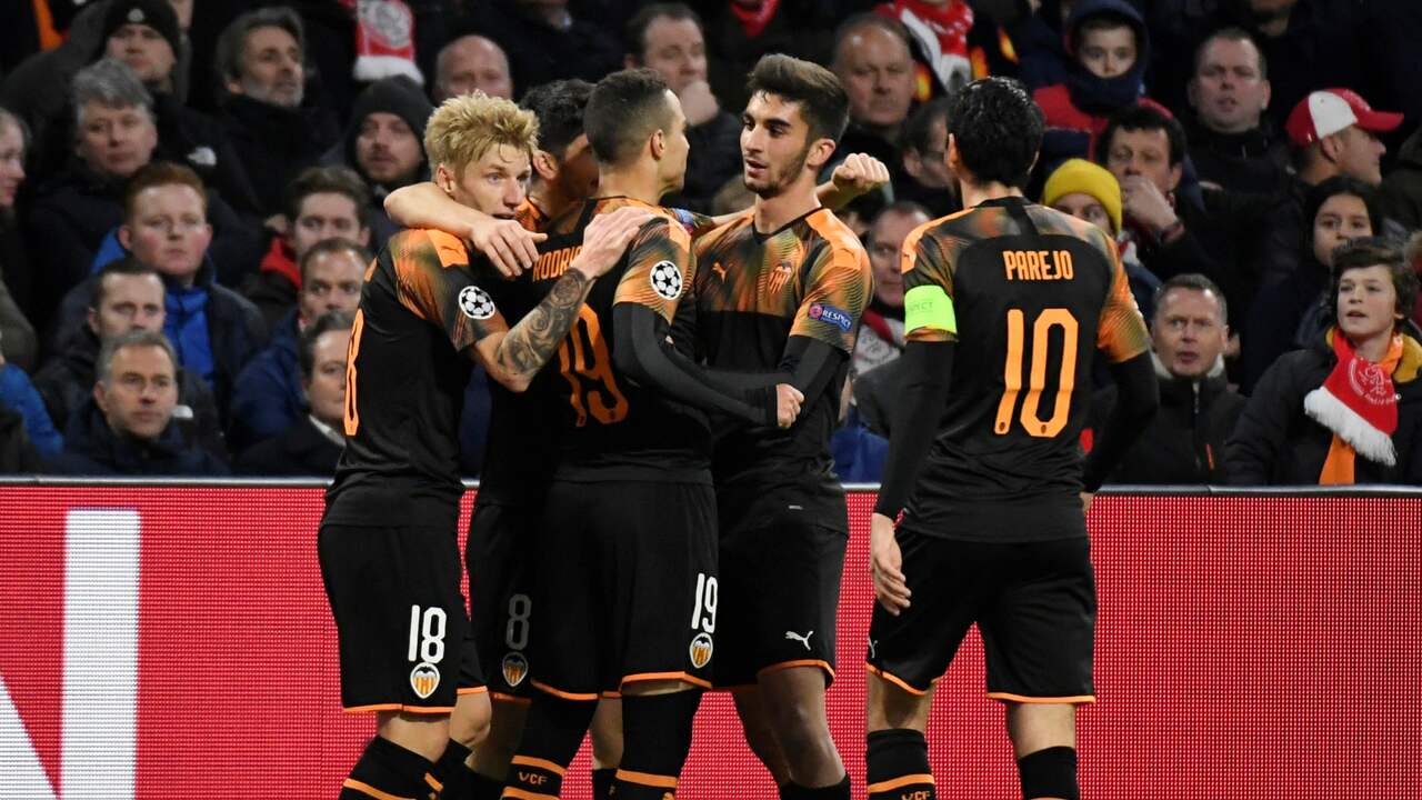 Rodrigo zet Ajax namens Valencia op 0-1-achterstand