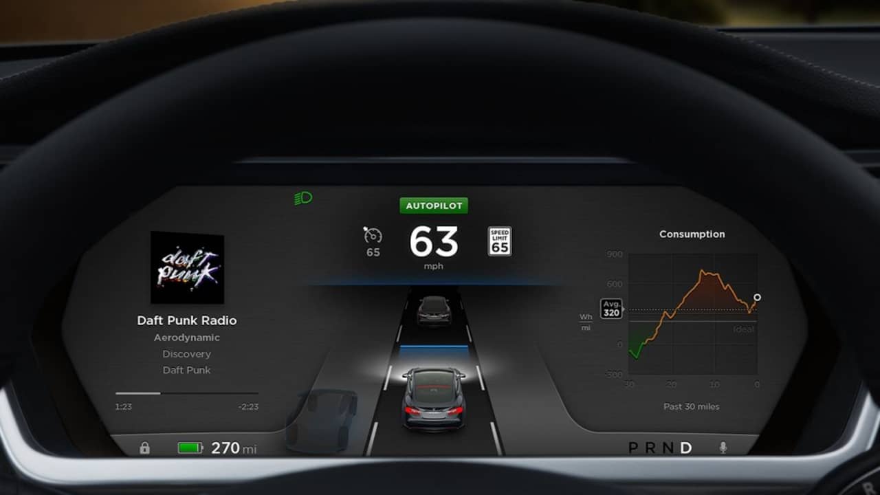 Tesla lanceert zelfrijdende software