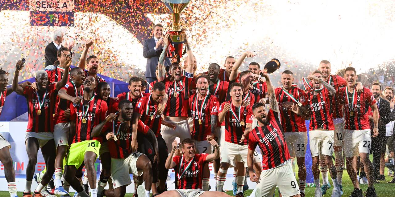AC Milan verzekert zich op slotdag Serie A van eerste landstitel in elf jaar