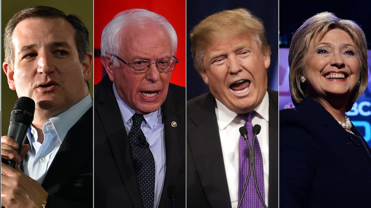 Beeld uit video: De Amerikaanse presidentskandidaten in 5 standpunten