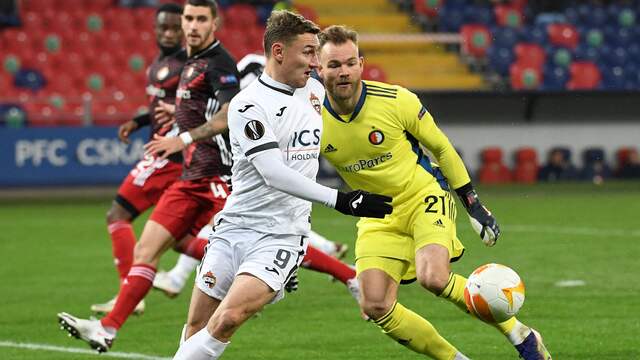 Fedor Chalov speelde dit seizoen met CSKA Moskou tegen Feyenoord in de Europa League.