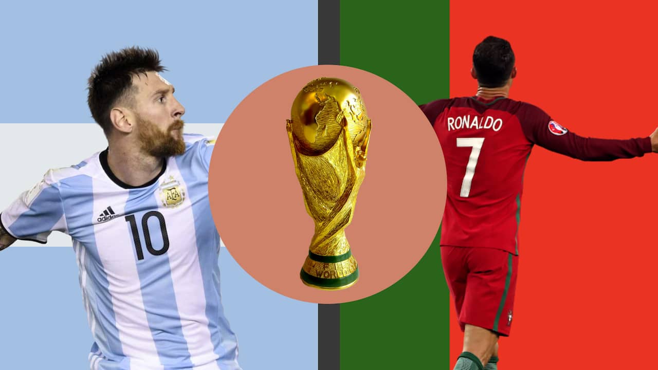 Beeld uit video: Messi vs. Ronaldo: wie is beter op WK's?