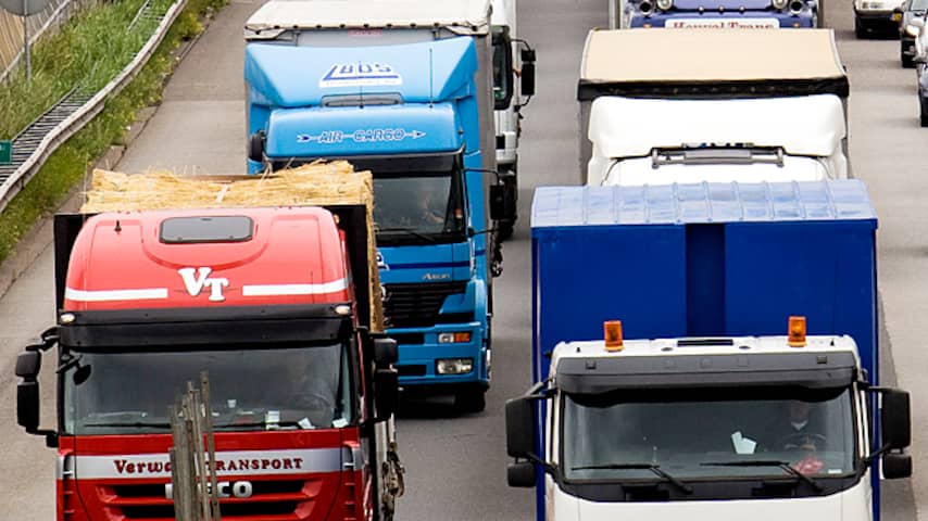file verkeer transport vrachtwagen truck