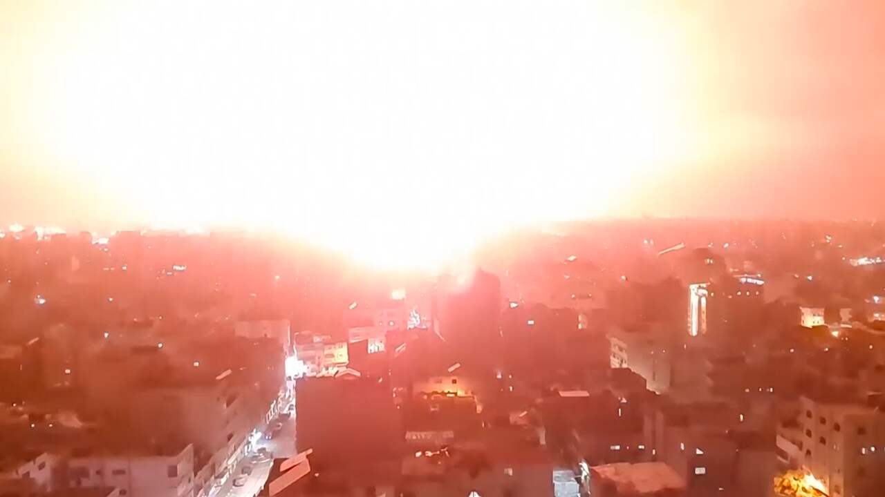 Beeld uit video: Israël bombardeert opnieuw doelen in Gaza