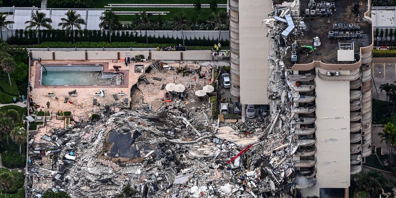 Dodental ingestort flatgebouw Miami stijgt naar vijf
