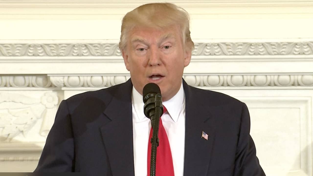 Beeld uit video: Trump: 'Nieuwe begroting VS vooral gericht op veiligheid'