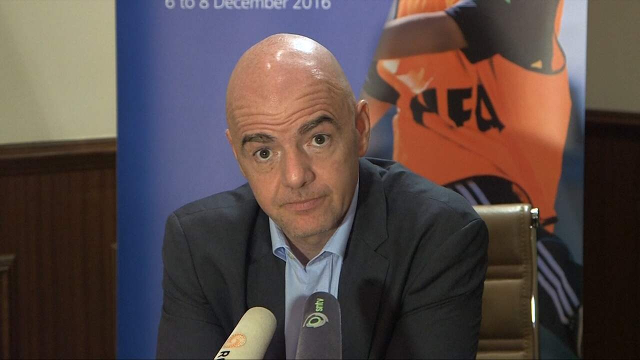 Beeld uit video: FIFA-voorzitter: 'Geen ergere dingen in het leven dan kindermisbruik'