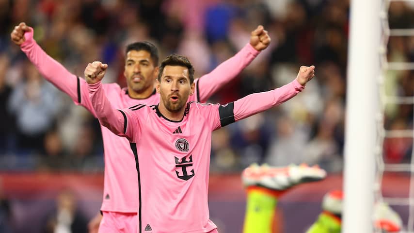 Messi eist met twee goals en een assist hoofdrol op bij Inter Miami