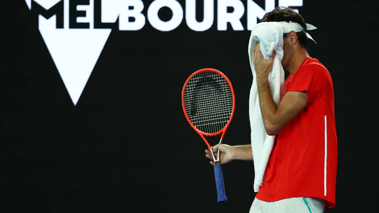 De druiven zijn zuur voor Taylor Fritz, die heel dicht bij de kwartfinales van de Australian Open was.
