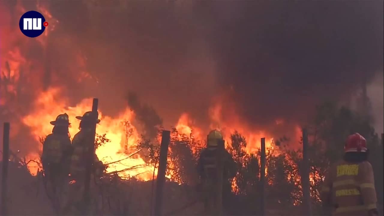 Beeld uit video: Chili kampt met hevigste bosbranden in vijftig jaar