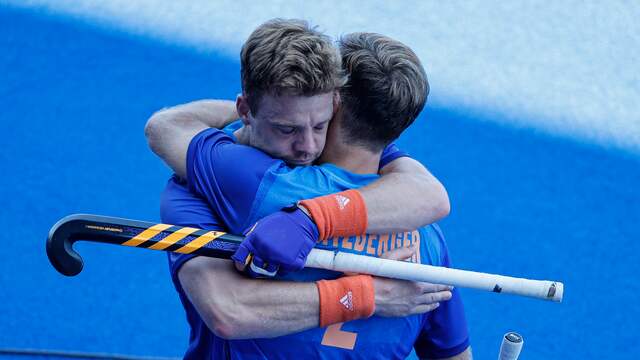 Teleurstelling bij de Nederlandse spelers.