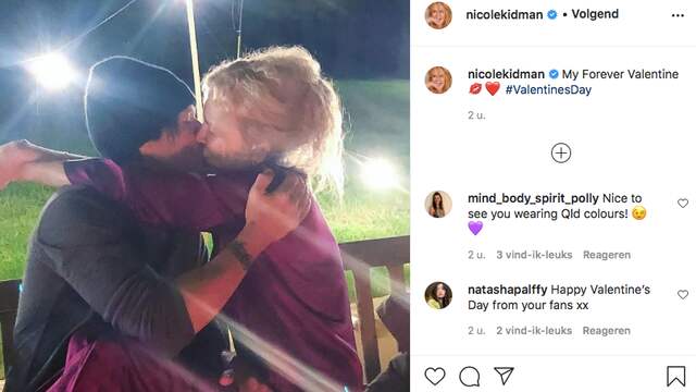 Nicole Kidman kust haar man, de Australische muzikant Keith Urban. Kidman en Urban ontmoetten elkaar in 2005 en trouwden een jaar later. Sindsdien zijn ze nooit gestopt uitvoerig de loftrompet over elkaar te steken in interviews. "De ontmoeting met haar was niet het moment waarop mijn leven veranderde", aldus Urban in een interview uit 2016, "het was het moment waarop mijn leven begon."