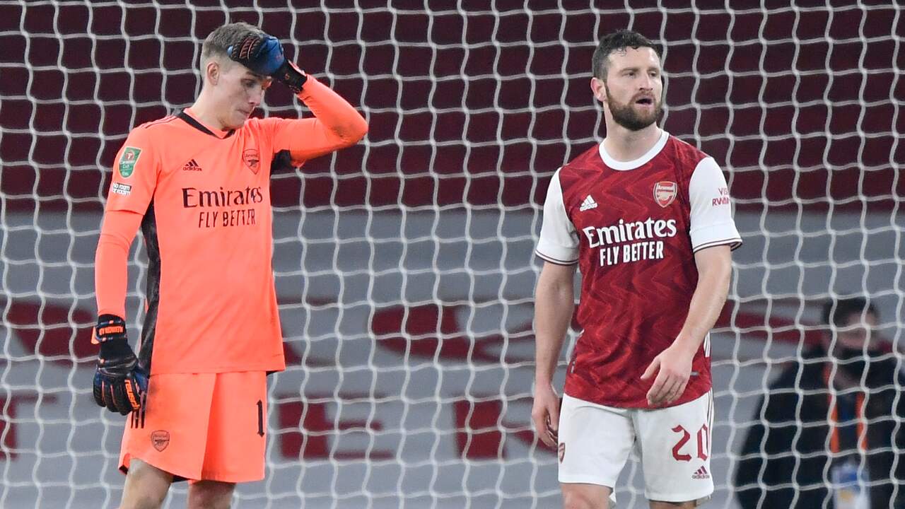 Arsenal-doelman Rúnar Rúnarsson ging ernstig in de fout bij de 1-2.