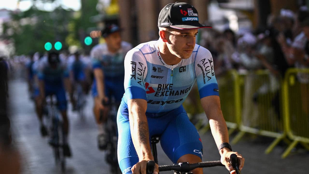 Dylan Groenewegen rides his first Tour for his new team BikeExchange–Jayco.