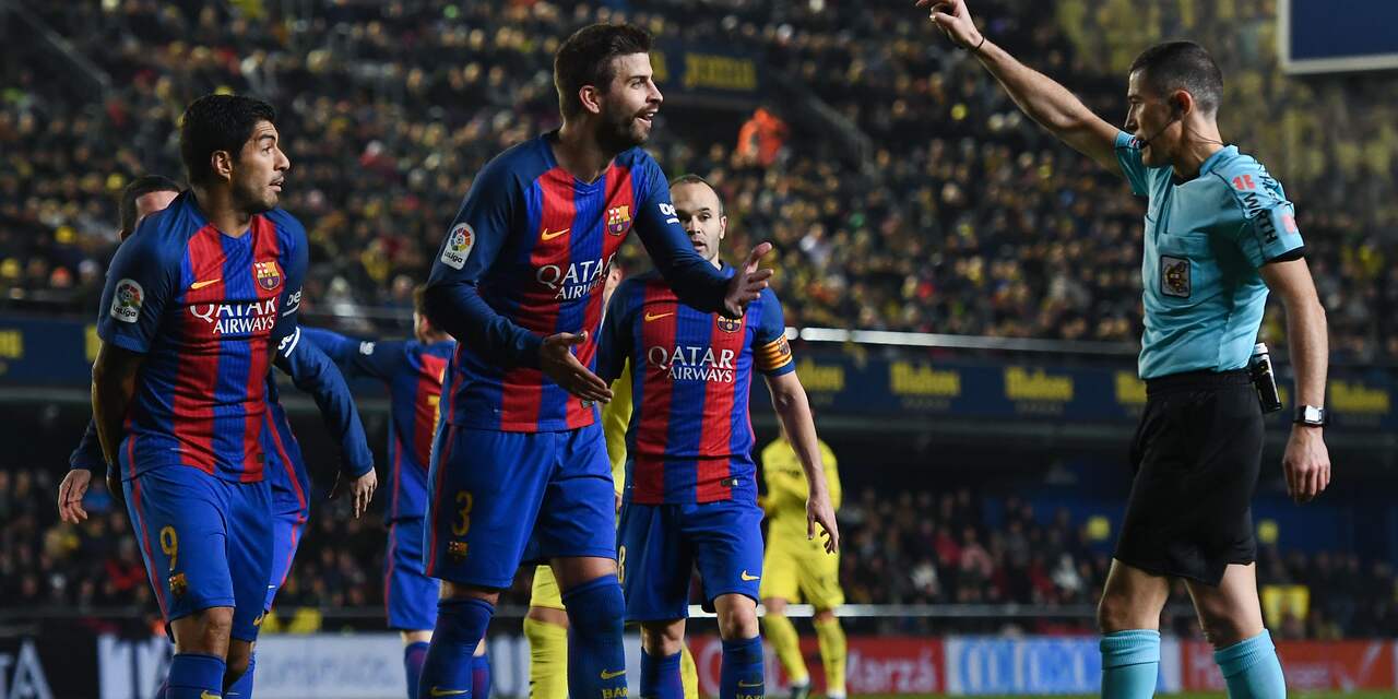 Piqué na averij Barcelona kwaad op voorzitter Spaanse competitie