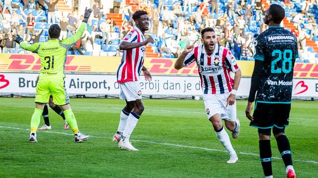 Vangelis Pavlidis tekende voor het winnende doelpunt in Tilburg.