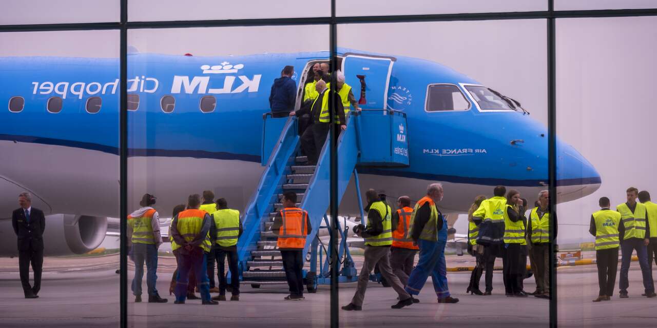 Werkonderbreking KLM-piloten van de baan door hoofdlijnenakkoord