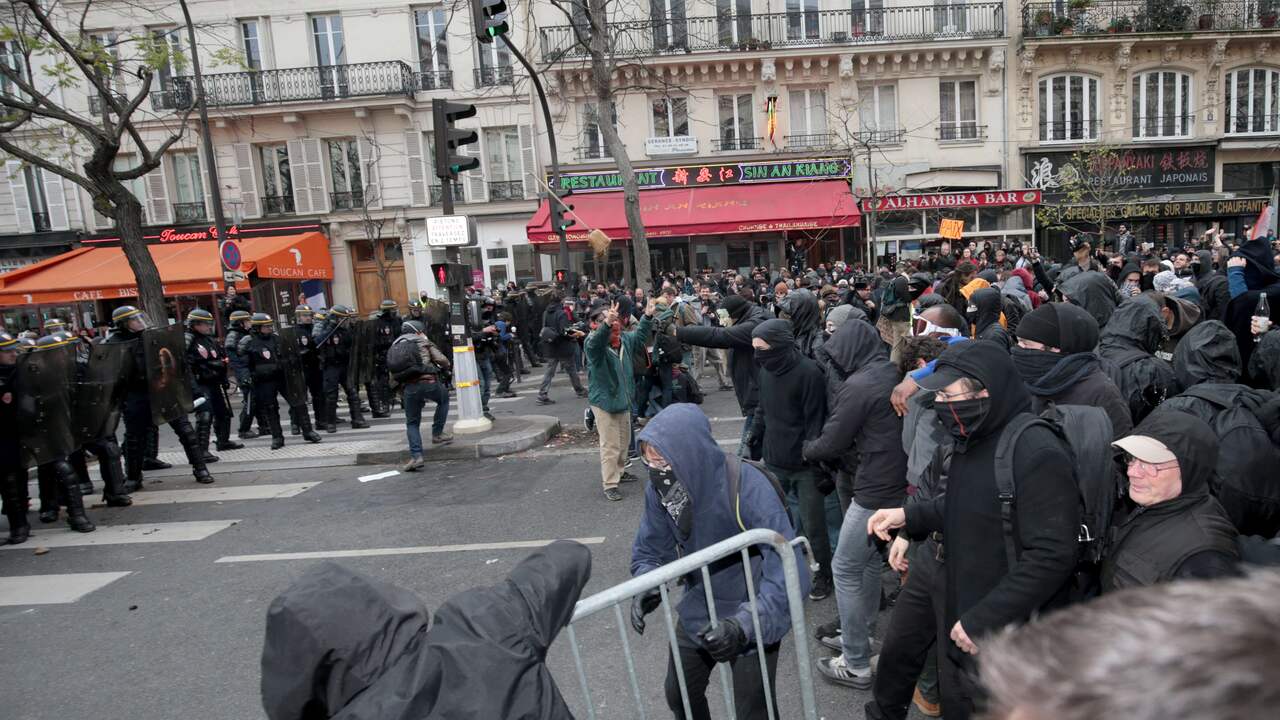 Demonstranten slaags met Franse politie