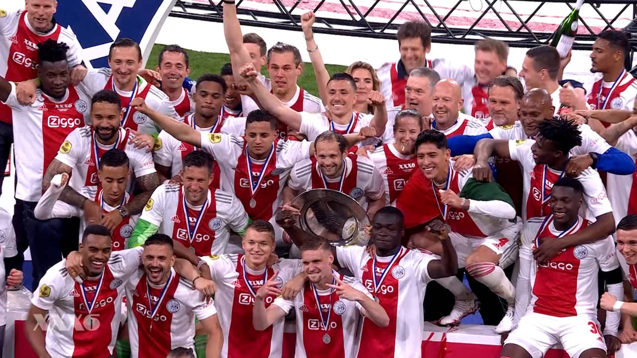 Beeld uit video: Bekijk de huldiging van Ajax in de Johan Cruijff ArenA