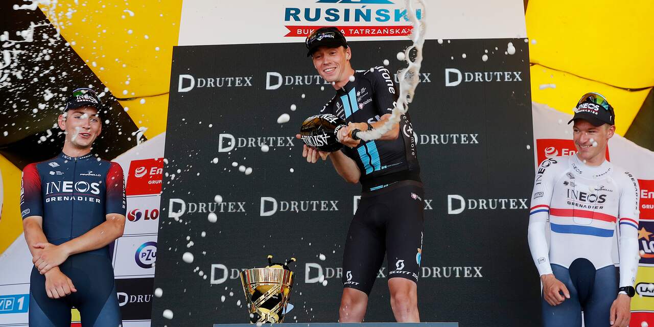 Arensman wint klimtijdrit in Ronde van Polen en boekt eerste profzege