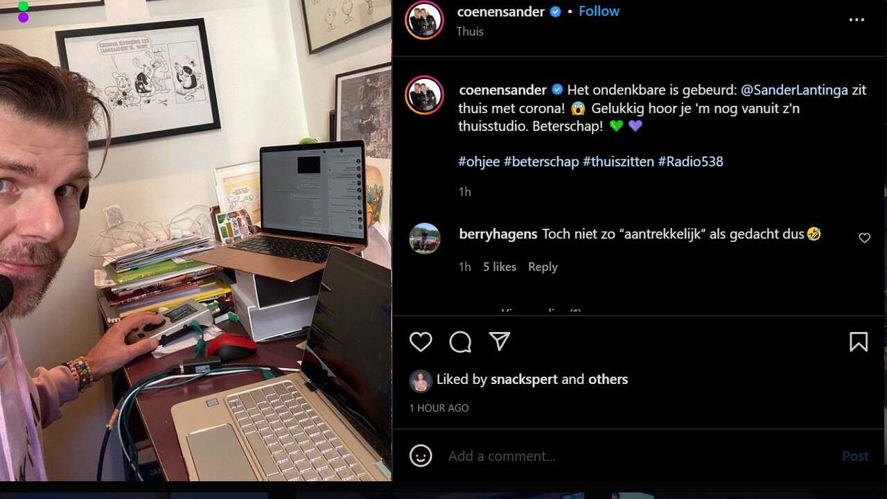 De foto van Sander Lantinga die werd gedeeld.