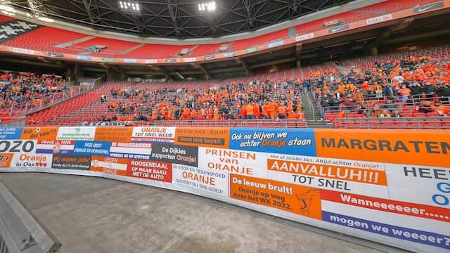 Er waren verschillende bubbels gecreëerd voor de supporters.