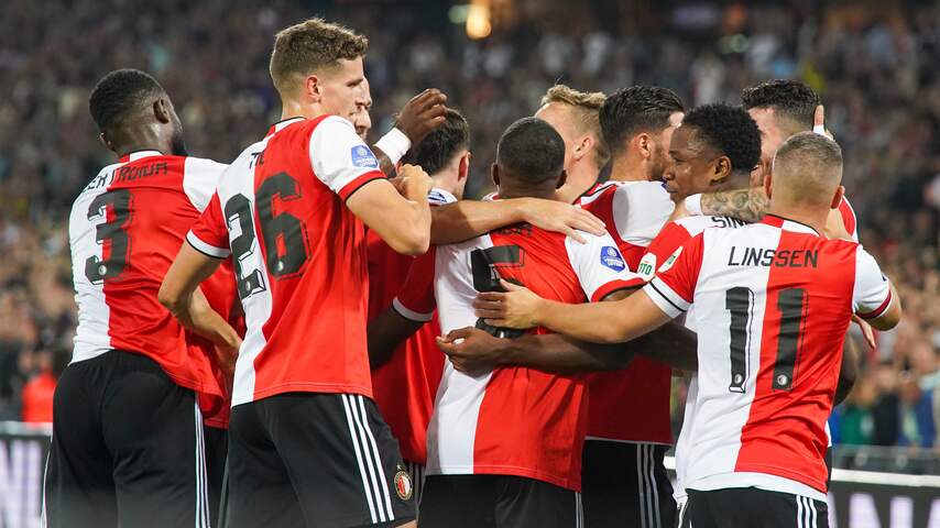 Feyenoord ontsnapt op nippertje aan puntenverlies in knotsgek duel met NEC
