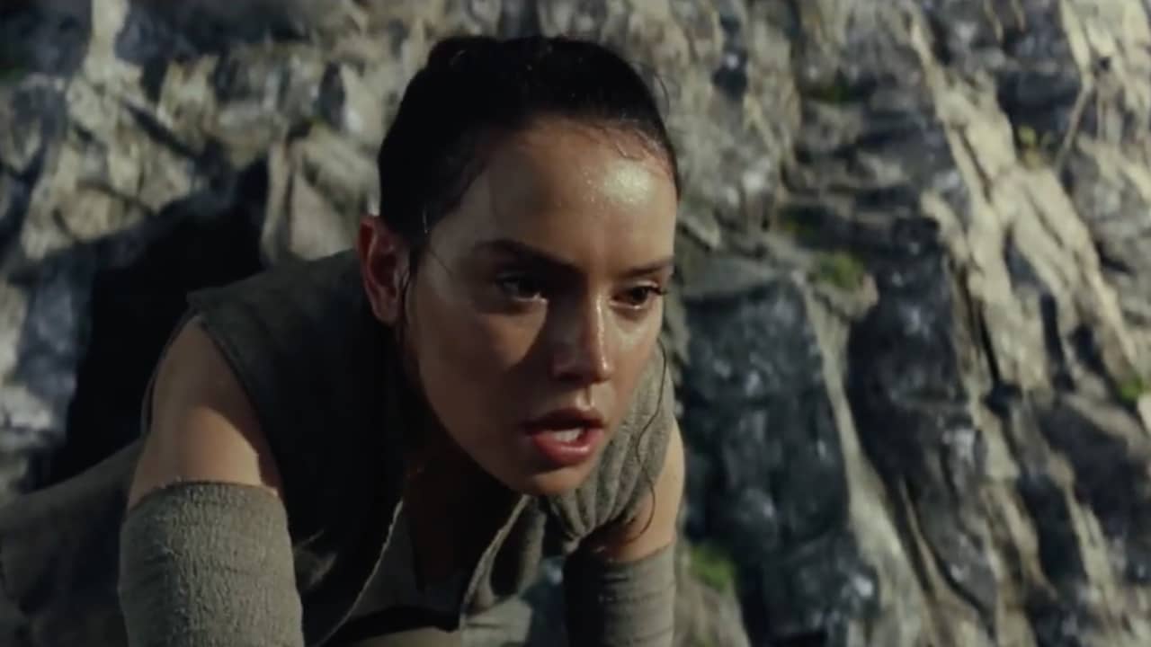 Beeld uit video: Luke Skywalker traint Rey in nieuwste Star Wars-film 