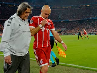 Robben valt vroeg geblesseerd uit bij kraker tussen Bayern en Real