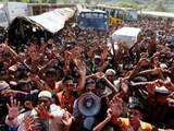Rohingya's protesteren massaal tegen terugkeer naar Myanmar