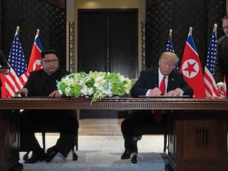Trump en Kim ondertekenen overeenkomst na historische top