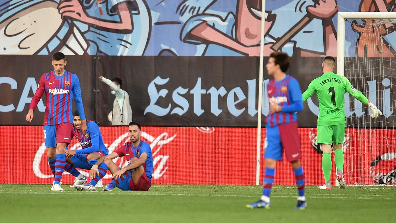 De verslagenheid bij FC Barcelona was groot na de 3-3 van Celta.