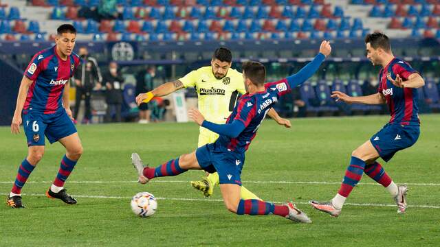 Luis Suarez wist dit keer niet te scoren voor Atlético Madrid.