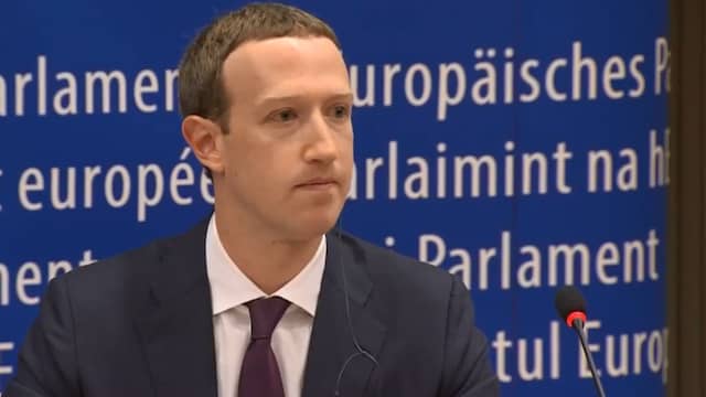 Live: Mark Zuckerberg beantwoordt vragen Europees Parlement