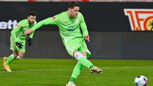 Wout Weghorst is de nummer vier op de topscorerslijst in Duitsland.