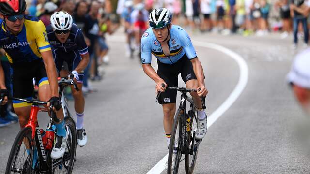 Remco Evenepoel kwam net tekort voor goud.