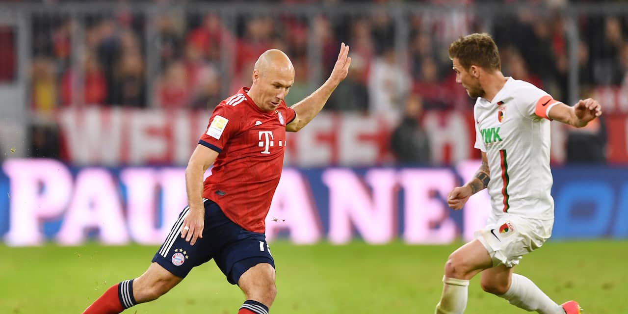 Bayern lijdt ondanks treffer Robben eerste puntenverlies in Bundesliga