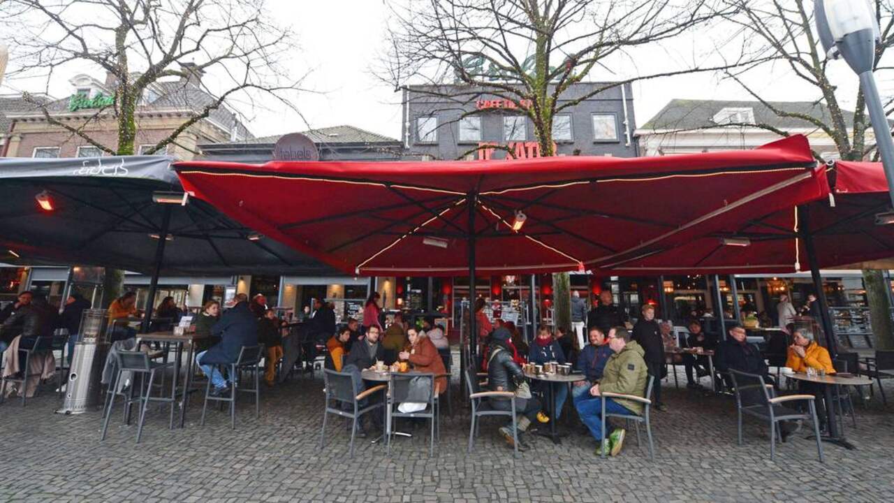 De Oude Markt in Enschede afgelopen zaterdag.