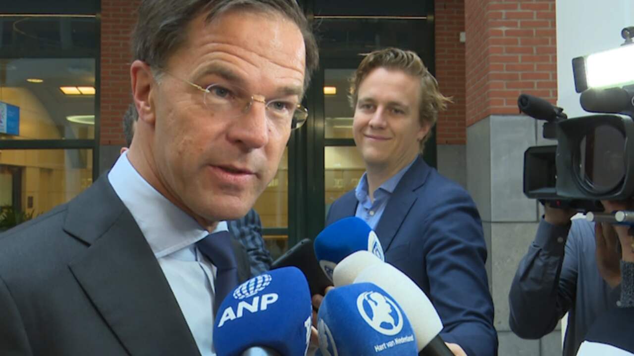 Beeld uit video: Rutte na aftreden Pechtold: 'Hij heeft een stabiel D66 neergezet'
